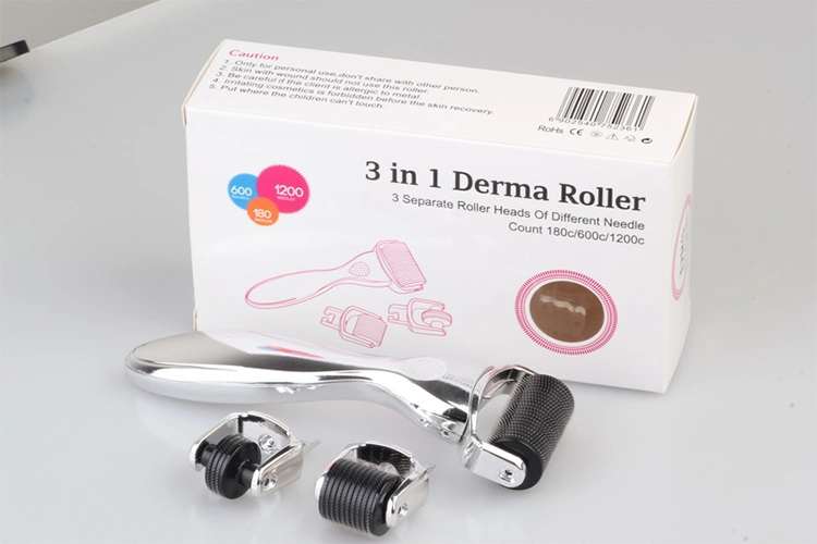 OEM/ODM marca personalizada 3 em 1 Drs Derma Roller para Titânio de aço inoxidável antienvelhecimento 1